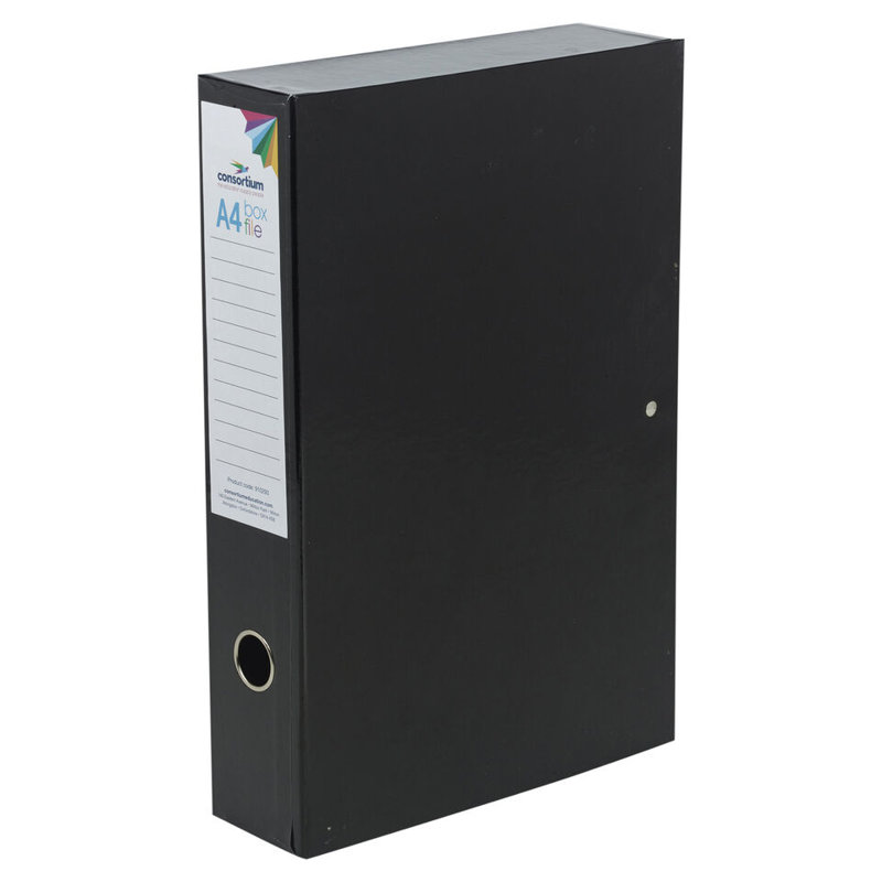 10 x A4 Foolscap Box Files Coloured Secure Document Storage Set with Spring Clip