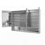 48 po X P 32 po H Grande armoire à pharmacie rectangulaire en aluminium encastrée ou à fixation en surface avec miroir-2071696272