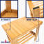 Banc de douche en bambou 15,5 "