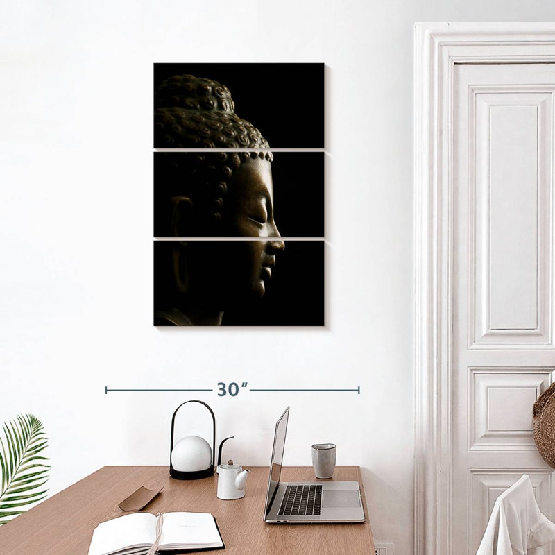 Bouddha silhouette Adella, H 32 po x l 20 po