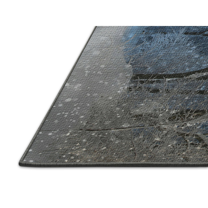 Abstract Indoor Rug, Rectangle 2' x 5'