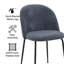 Fabric Upholstered Metal Side Chair-1976539990