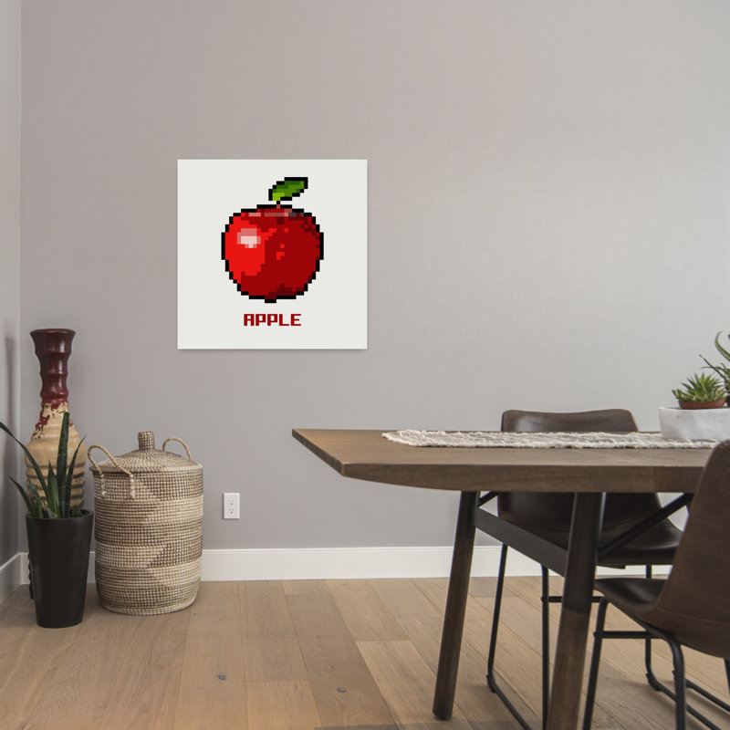 Art rétro rétro paysage classique de fruits rétro pomme, H 24 po x l 24 po