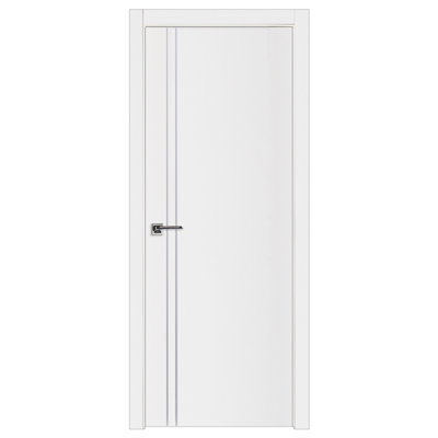 Glam G-Pro 002 Porte intérieure stratifiée blanc doux pré-suspendu 36 po x 80 po à gauche pivotante