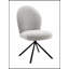Ensemble de 2 chaises d'appoint pivotantes Lawton Grey Boucle, sièges confortables et élégants pour les intérieurs modernes