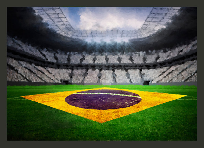 Brazilian Stadium 2.45m x 350cm Wallpaper