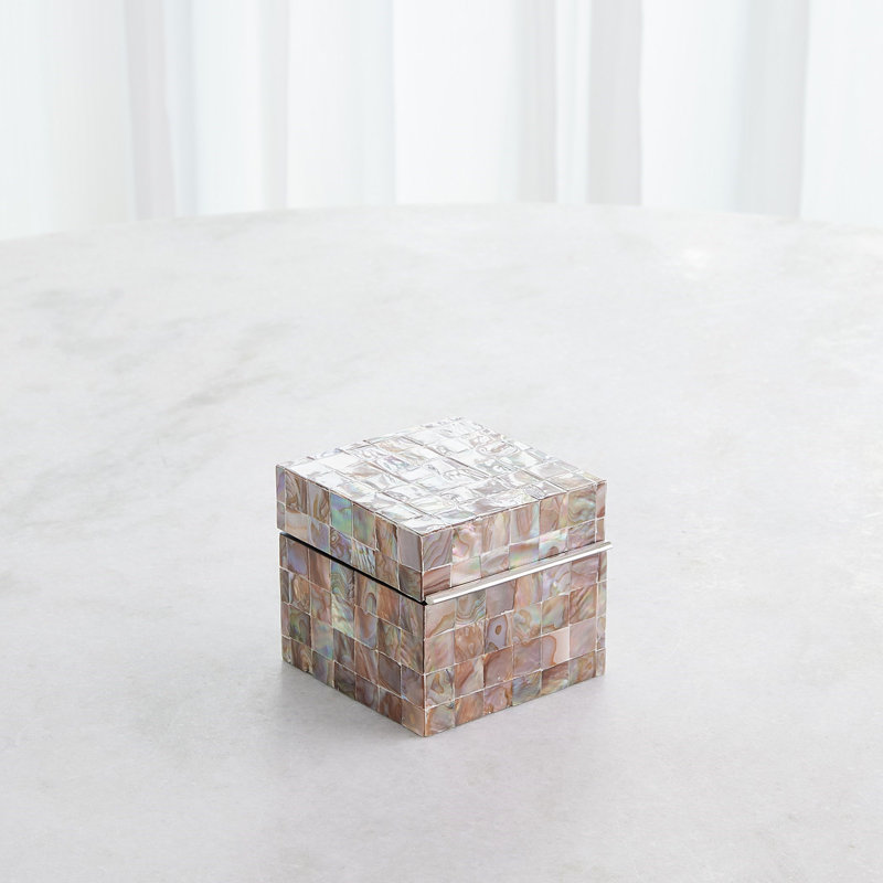 Handmade Square Decorative Box, 4.5" H x 5" W x 5.25" D