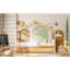 Lit simple naturel avec lit gigogne escamotable, construction en pin, lit en forme d'imagination, deux têtes de lit confortables, super soirées pyjama, conception fantaisiste de 41,5 po de largeur, confortable-995818410