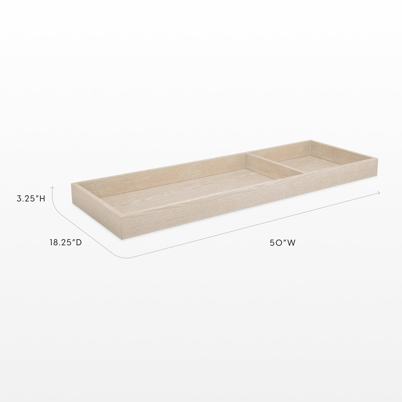 Paris Changing Tray, Whitewash Ash