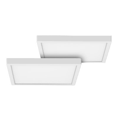 Plafonnier carré à DEL avec couleur blanche réglable KODA Pro Series (paquet de 2)