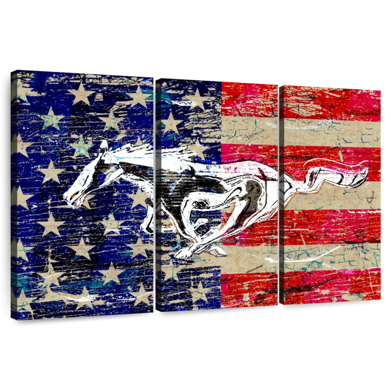 Drapeau Bores Old Ford, H 36 po x l 57 po