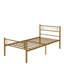Structure de lit plateforme simple - tête de lit et pied de lit avec un cœur en fer, aucun sommier requis, assemblage facile