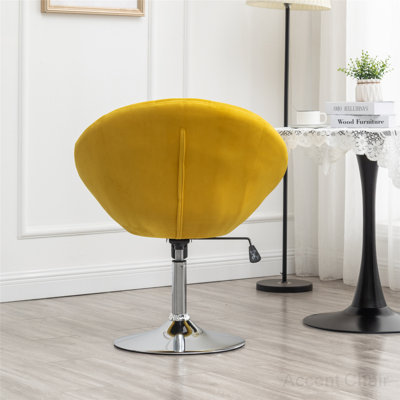 Linly 28.26'' Wide Tufted Velvet Swivel Side Chair -  George Oliver, 4AB94154445A405FA102A6967A266318