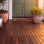 Carreaux de terrasse entrelacés à rayures, bois d'acacia gris clair carré 12 po x 12 po-122988013