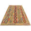 Tapis rose / vert clair en laine Kilim fait à la main One-of-a-Kind Sinclair