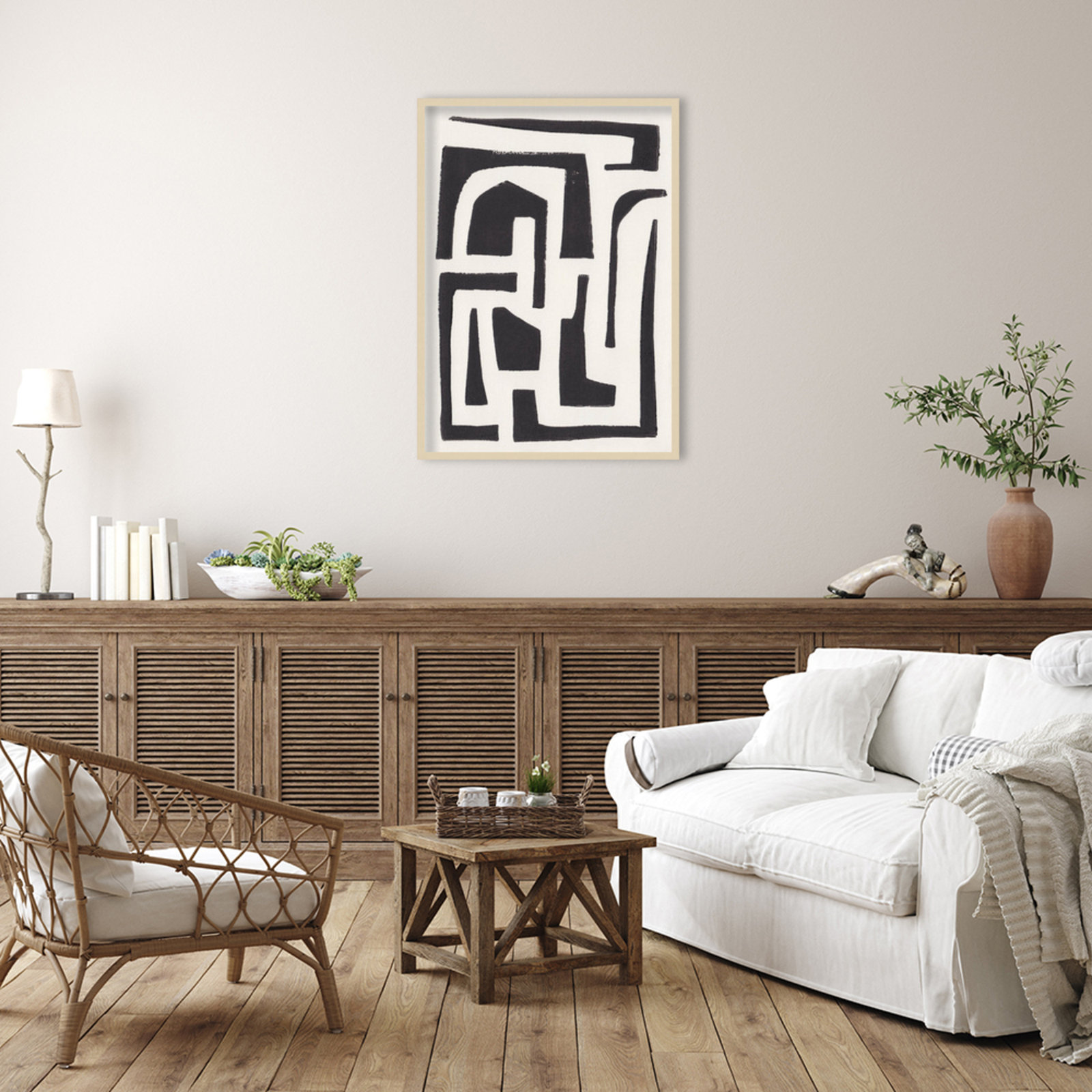 Neighborhood by Alisa Galitsyna, 41" H x 30" W x 1" D, Brown