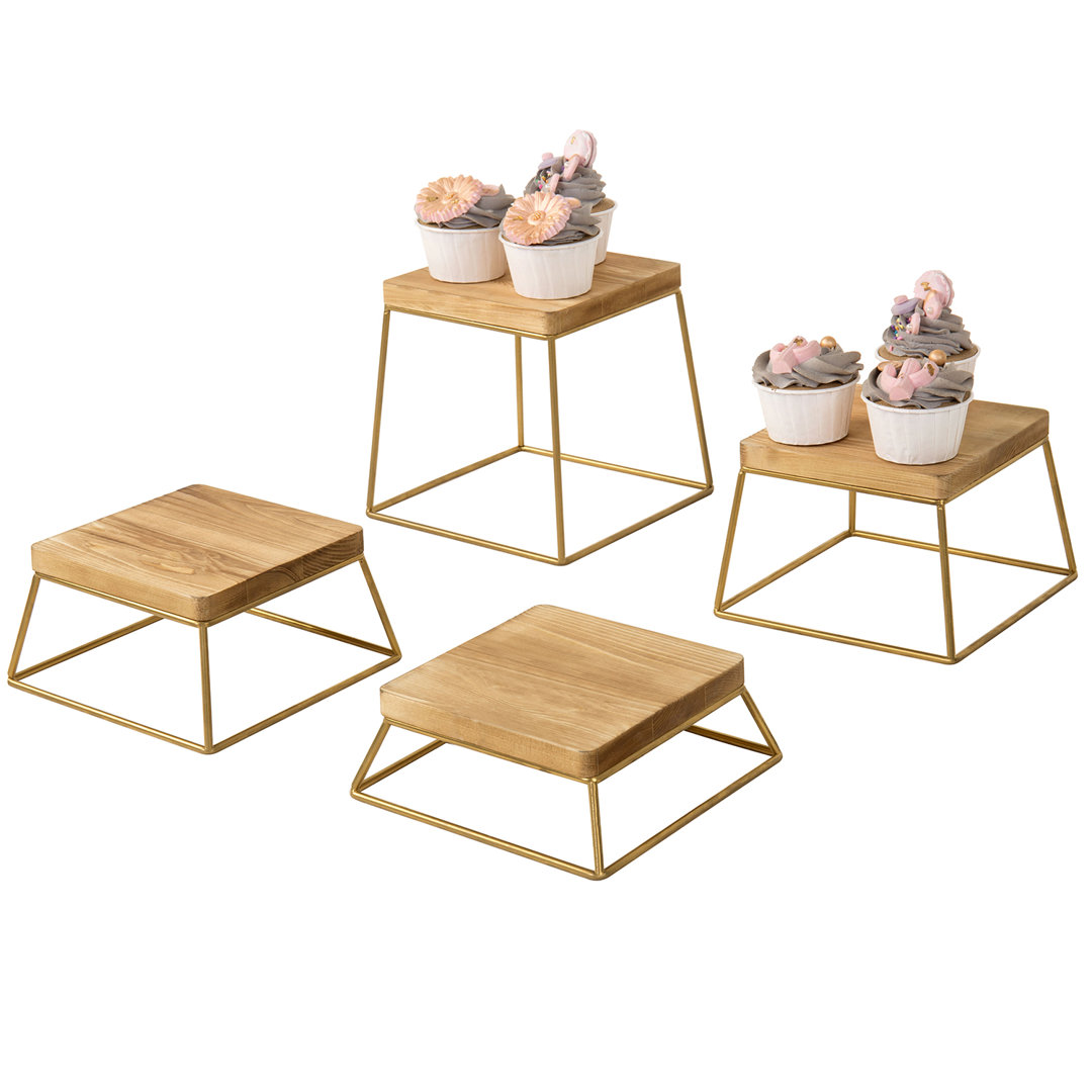 Khya Tiered Stand 4 Piece Set Everly Quinn