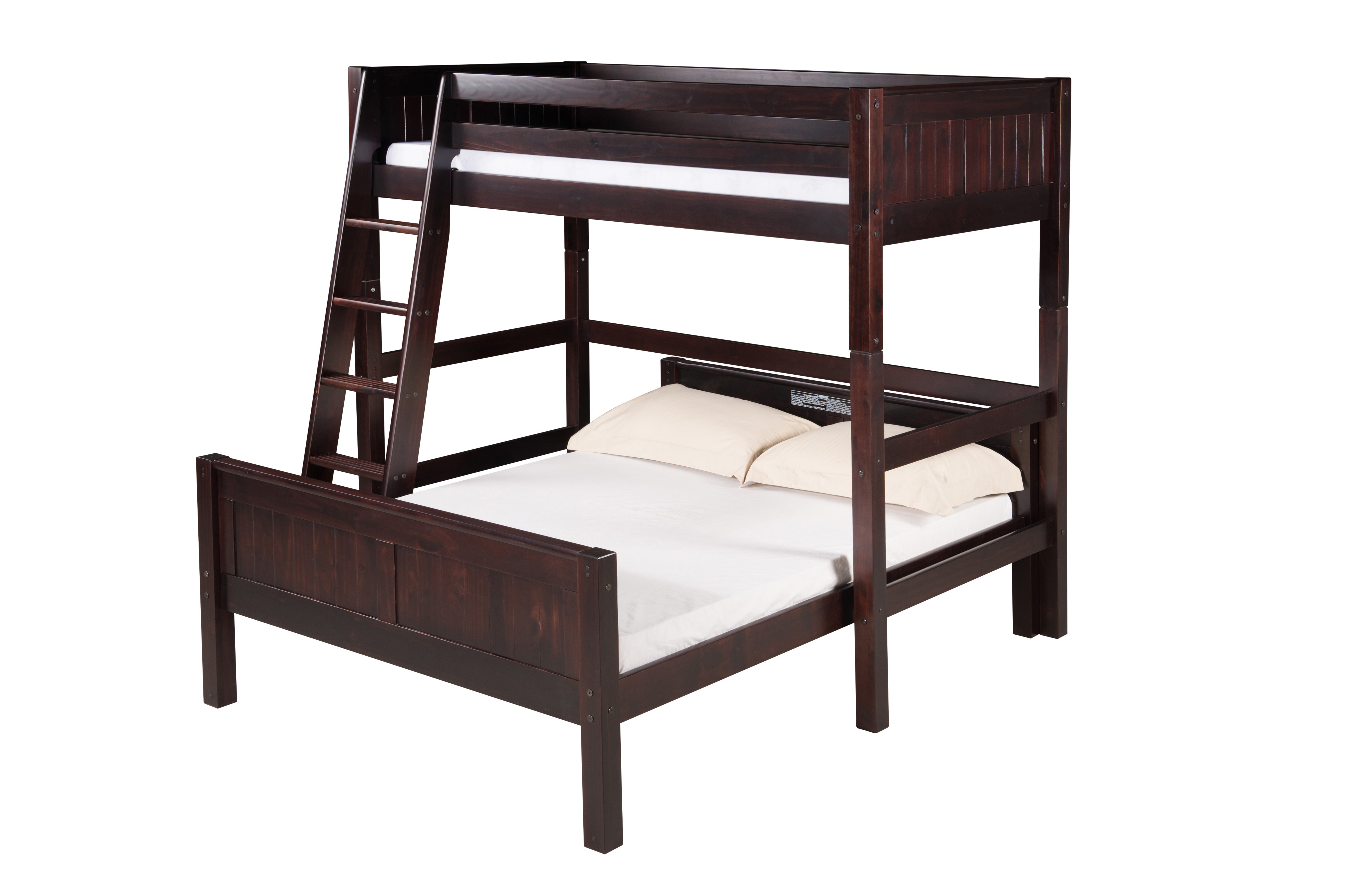 Harriet Bee Friedemar Twin over Full Solid Wood L Shape Bunk Bed | Wayfair
