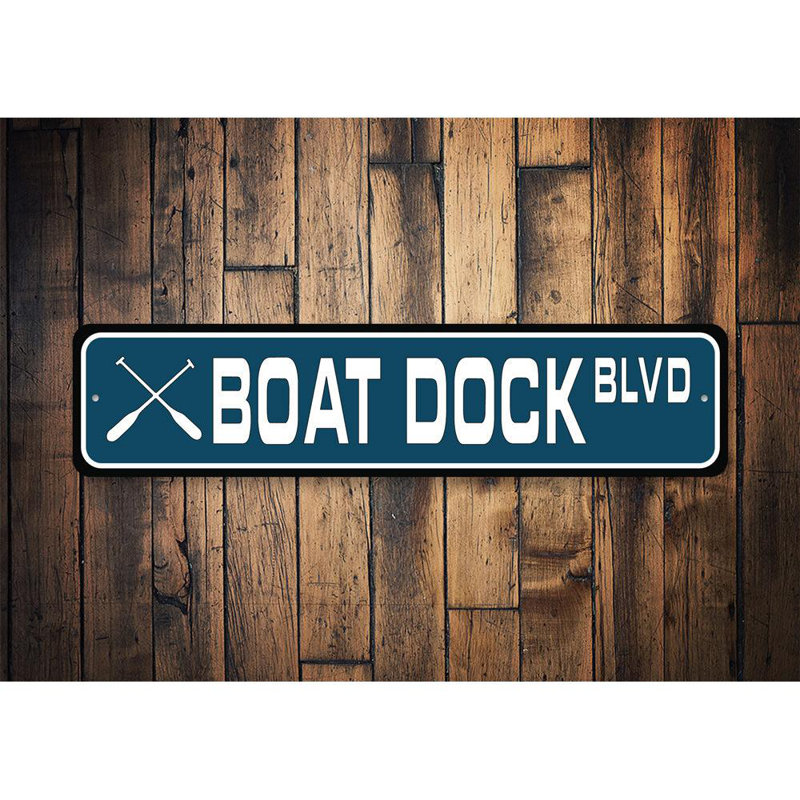 Panneau de bateau en aluminium, H 6 po x l 24 po x P 0,06 po
