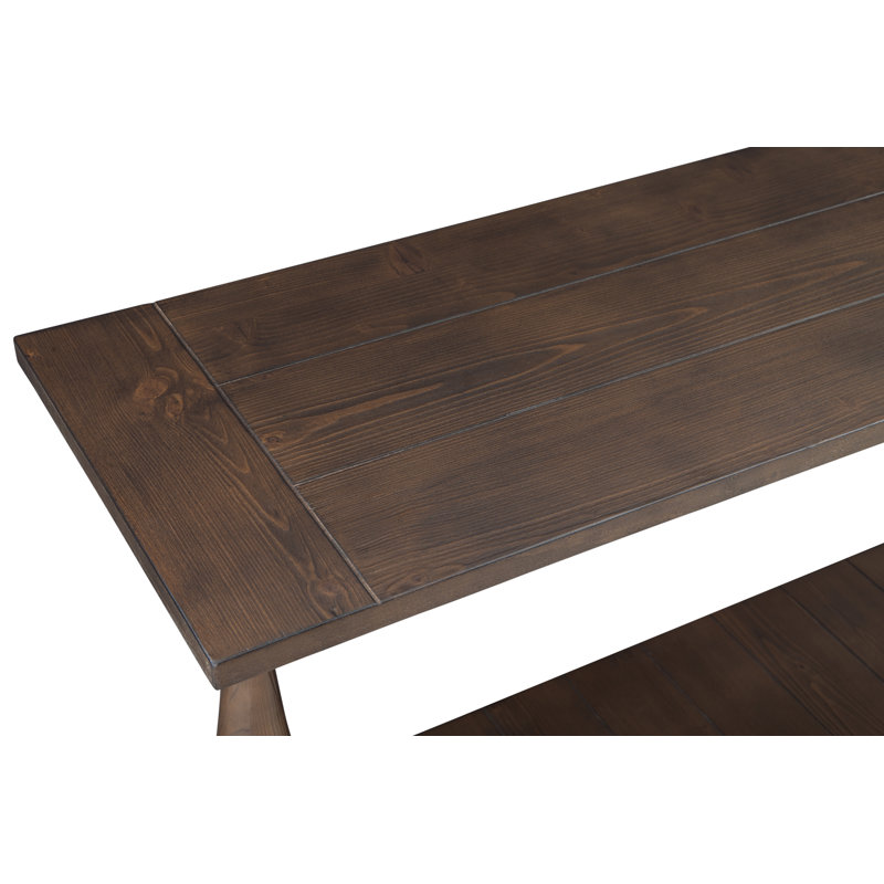 54'' Console Table, Smoked Barnwood