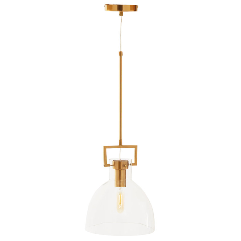 Aerick 1 - Light Gold Bowl Pendant