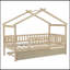 Lit en bois avec lit gigogne simple-1057143530