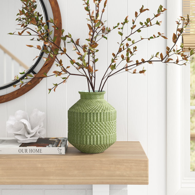 Vase de table en verre 11,25 po Leona