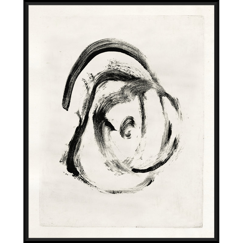 Mid-Century Homage - Peinture encadrée sur papier, H 31 po x l 25 po x P 1,75 po