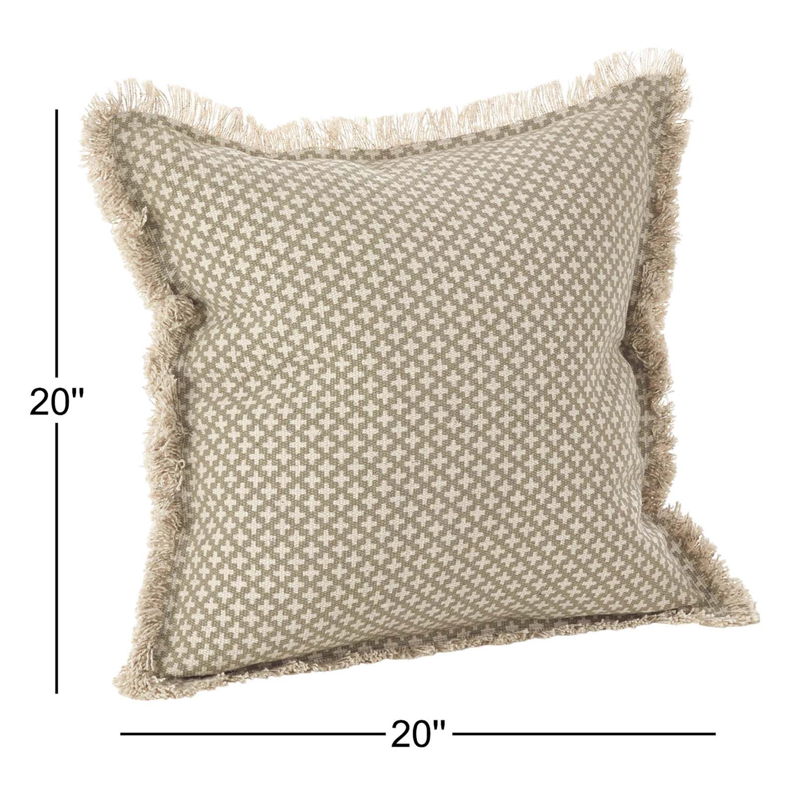 Callisto Cotton Throw Pillow, Natural