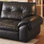 Black Genuine Leather Standard Sofa cushion Loveseat-725807447-725807432