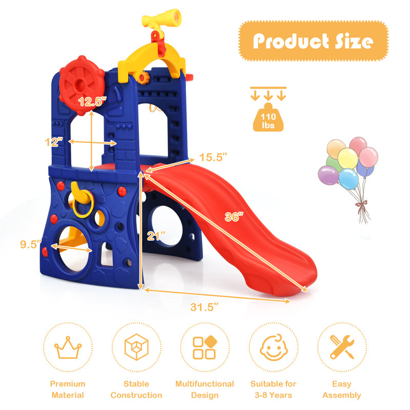 Topbuy 348'' W Plastic Climber