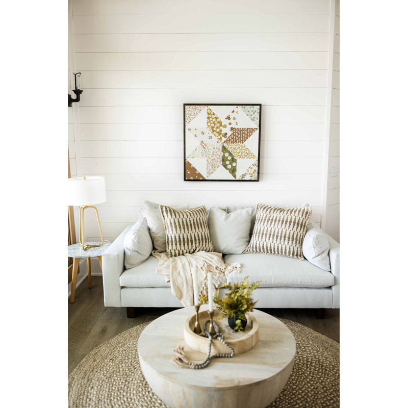 Panneau de courtepointe en bois The Inspired Home Collection Patchwork