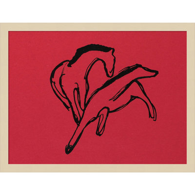 Two Horses Print by Franz Marc