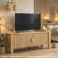 Meuble télé Hay, 47 po, 2 portes avec tablettes réglables, beige