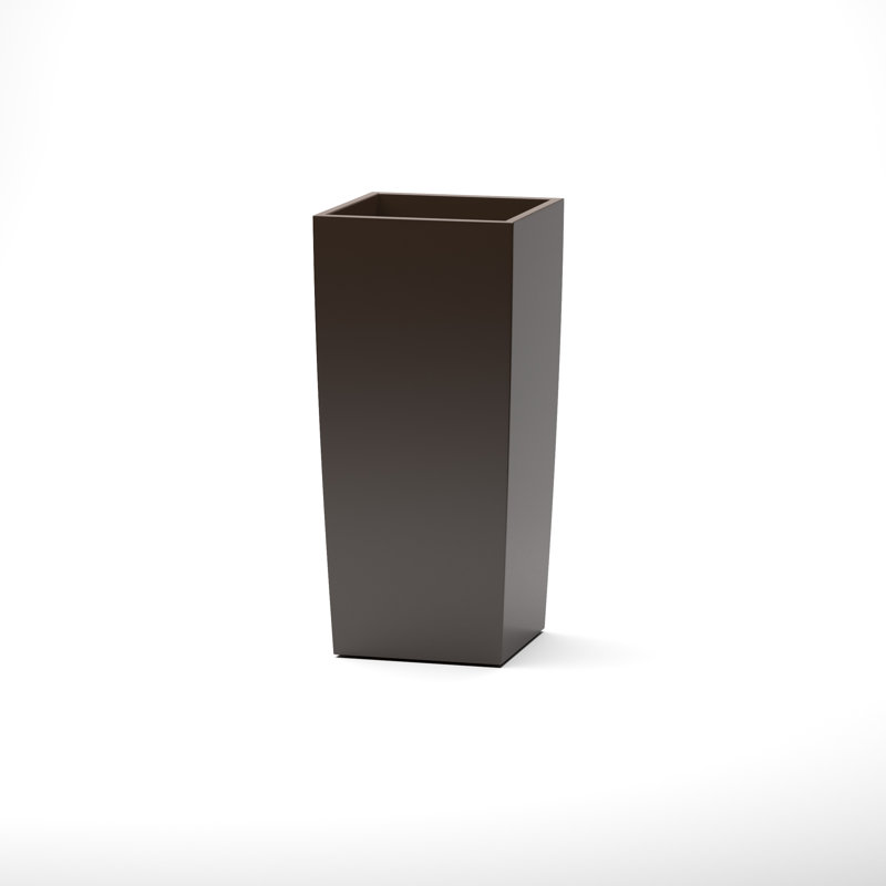 Roseline Handmade Planter Box, 30" H x 16" W x 16" D, Brown