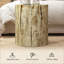 Table basse en forme de souche d'arbre en béton par HOMCOM – Usage intérieur/extérieur, aucun assemblage requis