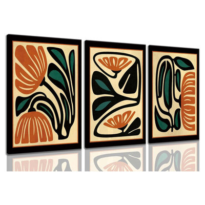3 Piece Wrapped Canvas Wall Art