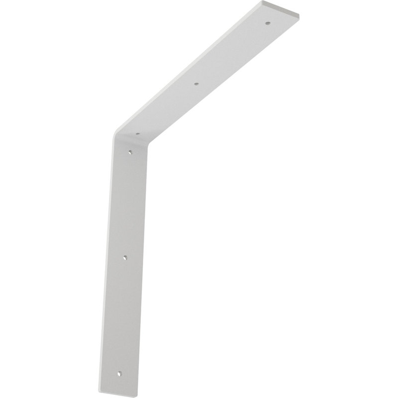 Support en acier Hamilton, H 14 po x l 2 po x P 14 po, White Primer (Paintable)