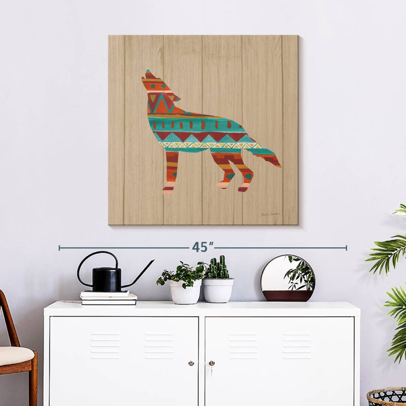 Brampt Southwestern Vibes II On Walnut, 30" H x 30" W