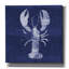 «Indigo Lobster» par Linda Woods, art mural sur toile-24810542