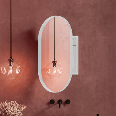 Pharmacie encastrable ovale 20 po x 34 po