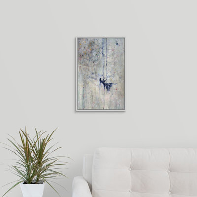 « étoile fleuri », peinture sur toile
