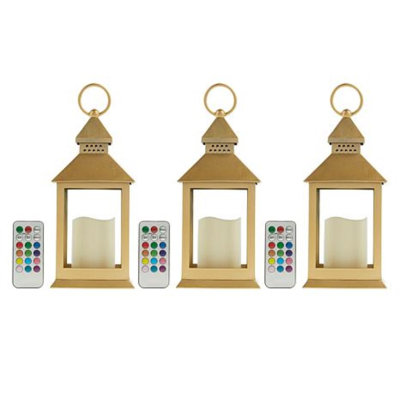 Ensemble de lanternes de table avec bougie et télécommande inclus
