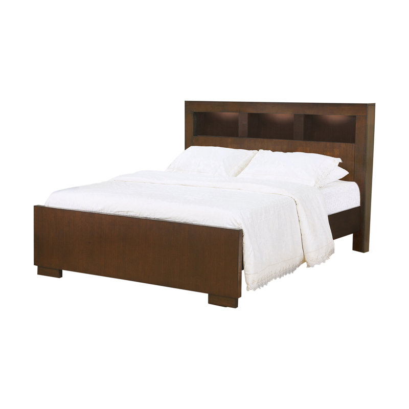 Hearne Cappuccino 2-Piece Bedroom Set with Nightstand, King