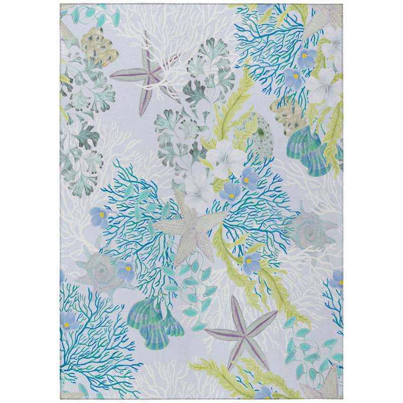 Pagar Washable Machine Woven Indoor / Outdoor Area Rug, Rectangle 9' x 12'