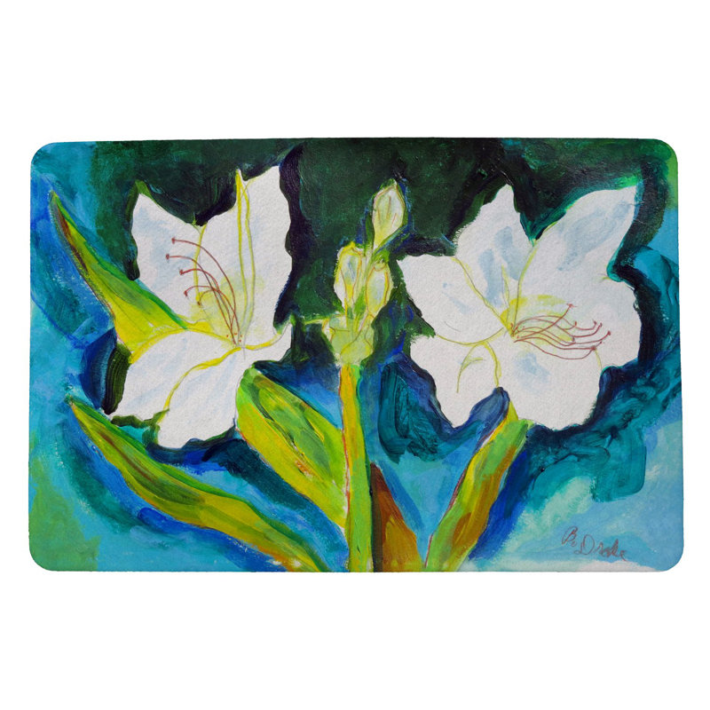 Tapis d'entrée antidérapant Lily 26 po x 18 po