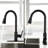 Aodisman Pull Down Kitchen Faucet with Soap Dispenser