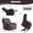 Power Lift Recliner Chair With Massage & Heat - Extra Wide Seat, 8-point Vibration, Remote Control, 330lbs Capacity - Upholstered Elderly Recliner For Living Room, Reading, Napping (grey Fabric)