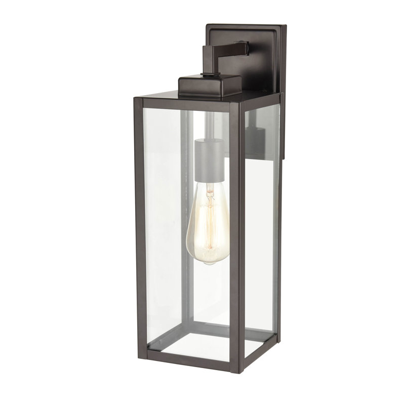 Caitelyn 1 Light 17" Tall Outdoor Wall Sconce, Powder Coated Bronze
