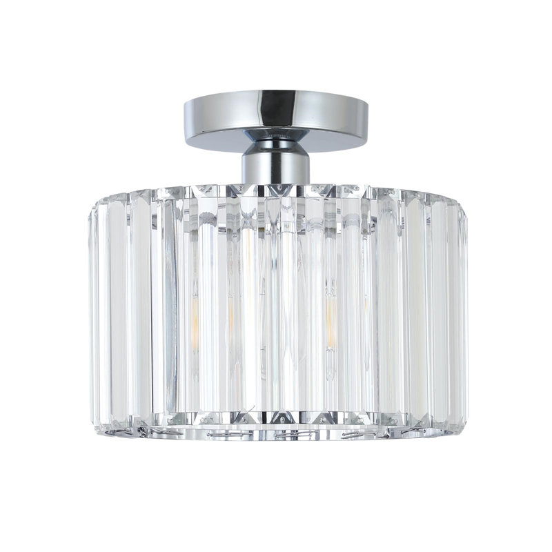 Aishlinn Crystal Flush Mount, Silver